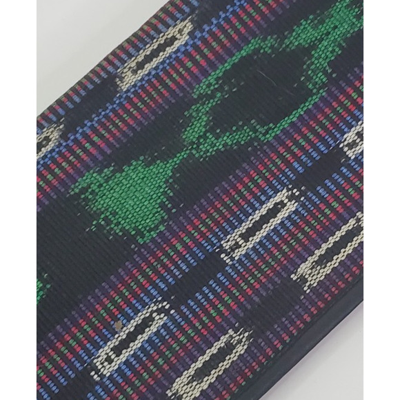 Vintage Unbranded Travel Wallet Aztec Print wrist strap full zip card slots - Picture 5 of 7